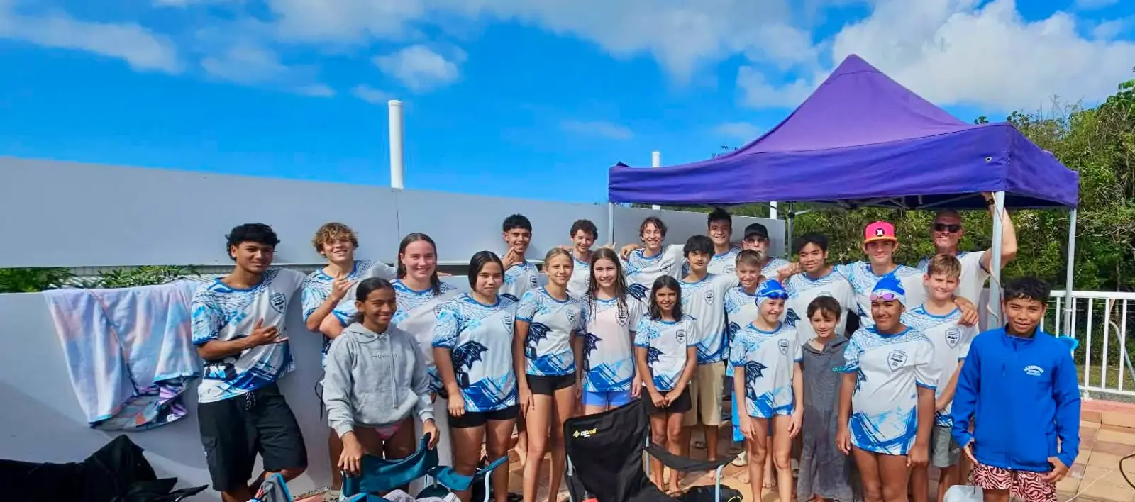 Les enfants de l’école de natation de l’Olympique